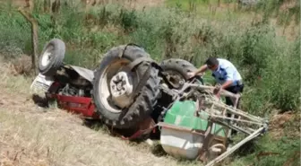 Devrilen Traktörün Sürücüsü Öldü