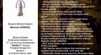 Srebrenica Katliamı'nın 17. Yılı Anısına Sergi