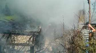 Çorum'da Köydeki Yangında 2 Ev Kül Oldu