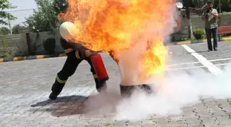 Bismil'de Yangın Tatbikatı Yapıldı