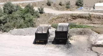 PKK'nın 21 Aracı Yaktığı Arslanbey Barajı İnşaat Sahasından İlk Görüntüler