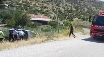 Gelin ve Damadın İçinde Bulunduğu Otomobil Takla Attı: 5 Yaralı