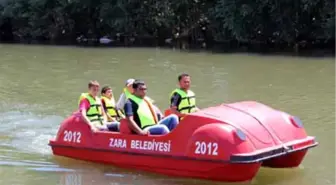 Kızılırmak'ta 'Deniz Bisikleti' Keyfi