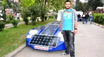 Öğrencilerin Güneş Enerjili Arabası Trafikte