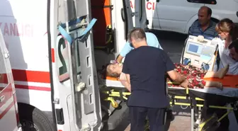 Traktörden Düşen Kadın Yaralandı