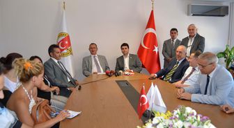 DP Genel Başkanı Uysal Gazeteciler Cemiyetini Ziyaret Etti