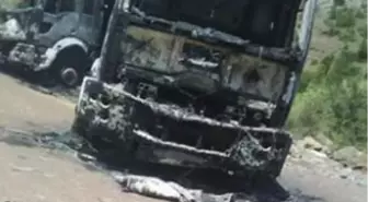 Teröristler Aynı Noktada İkinci Aracı Yaktılar