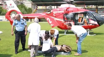 Kamyon Şoförüne, Ambulans Helikopterle Sevk