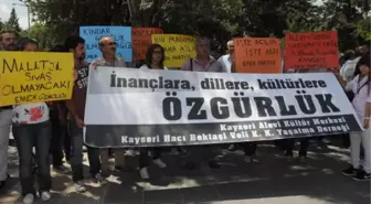 Sürgü'de Ev Taşlamaya, Kayseri'deki Alevilerden Protesto