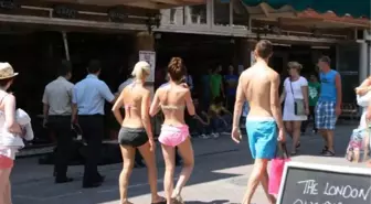 Polis Eşliğinde Restorana Döndüler