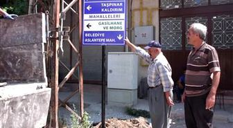 Orduzu'ya Yön Tabelaları Asıldı