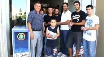 Erzin'de Engelliler İçin Mavi Kapak Kampanyası