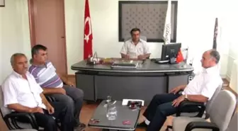 Milli Eğitim Müdürü Gündeş, Elif Belediye Başkanı Çobanoğlu'nu Ziyaret Etti