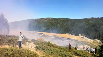 Uludağ Milli Parkında Korkutan Yangın