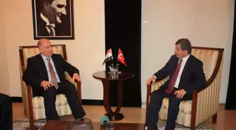 Bakan Davutoğlu, Irak Ulusal Meclis Başkanı Nuceyfi ile Görüştü