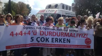 CHP'den'4+4+4' Karşı '5 Çok Erken' Yürüyüşü