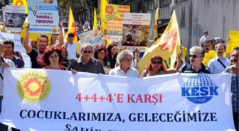 Eğitim-Sen'den Valilik Önünde 4+4+4 Protestosu