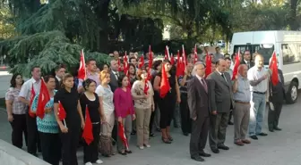 Tekirdağ'da Kamu Çalışanlarından Teröre Tepki