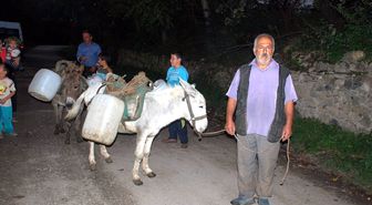 Fatsa'da Eşeklerle Su Taşıma Çilesi