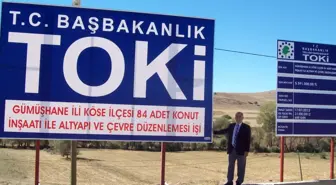 TOKİ Köse'de 84 Konuta Başladı