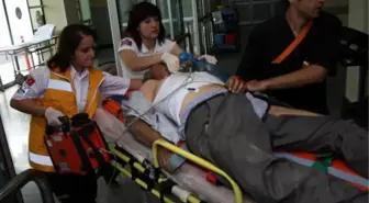 Freni Boşalan Otobüs Çarptı