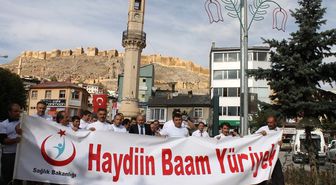Bayburt'ta Sağlıklı Yaşam Yürüyüşü Yapıldı