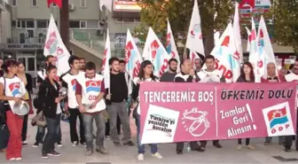 Ödp'liler Boş Tencerelerle Zamları Protesto Ettiler