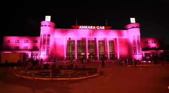 Ankara Garı Pembeye Büründü