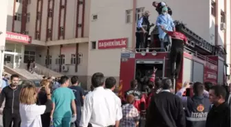 Iğdır Devlet Hastanesinde Yangın Tatbikatı Yapıldı