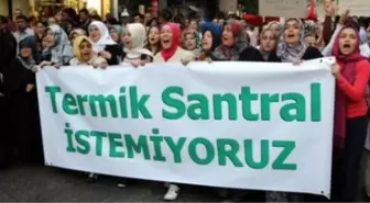 Köylülerden Termik Santral Protestosu