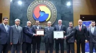 Adana Ticaret Borsası'na Beş Yıldızlı Hizmet Belgesi