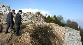 Kıbledağı'nda Cami İnşası Sürüyor