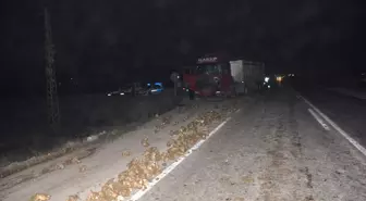 Tır, Pancar Yüklü Traktöre Çarptı