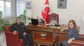 Kırklareli Jandarma Komutanı Mor, Kavaklı Belediye Başkanı Tunç'u Ziyaret Etti