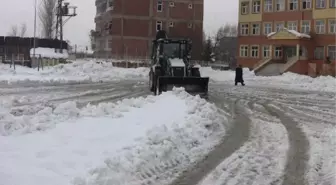 Hakkari'de Sokaklardan Temizlenen Karlar, Kamyonlarla Şehir Dışına Taşındı