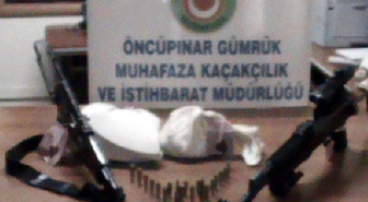 Suriye Sınırında 2 Kalaşnikofla Yakalandı
