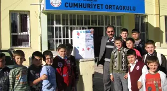 Cumhuriyet Ortaokulu 120 Kilo Mavi Kapak Topladı