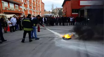 Hastanede Yangın Tatbikatı