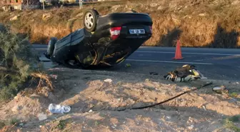 Kahramanmaraş'ta Otomobil Devrildi