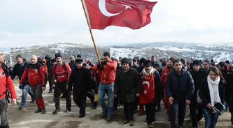 Metristepe'ye 8 Kilometrelik İnönü Zaferi Yürüyüşü