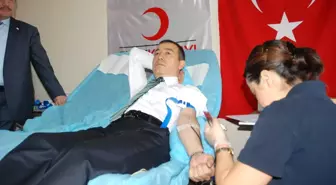 Denizli'de Emniyetten Kan Bağışı
