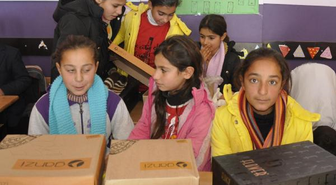 Melek ve Merve'ye Gönderilen Yardımlar 2 Bin 500 Öğrenciye Dağıtıldı