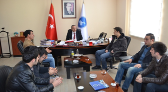 Erarmus Öğrencileri Rektör Prof. Dr. Battal'ı Ziyaret Etti
