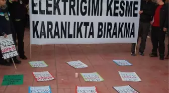 Silifke'de Elektrik Kesintisi Protesto Edildi