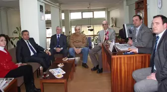 Kırklareli Emniyet Müdürü Hüseyin Aktaş'tan, Kent Konseyi Başkanı Saygın'ı Ziyaret