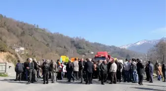 Arhavi'de Kömür Tesisi Yapılmasına Ortak Protesto