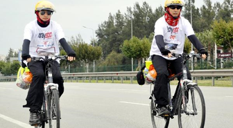 Bisikletli Baba-Oğul 620 Kilometre Pedal Çevirdi