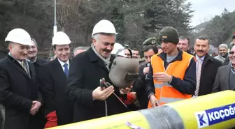 Kızılcahamam Doğalgazı İçin İlk Kaynak Yapıldı