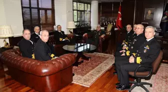 Orgeneral Özel, Donanma Komutanlığı'na Atanan Koramiral Bostanoğlu'nu Ziyaret Etti