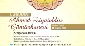 Gümüşhane'de I.uluslararası Ahmed Ziyaüddin Gümüşhanevi Sempozyumu Düzenlenecek